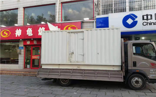 营根镇出租发电机施工案例